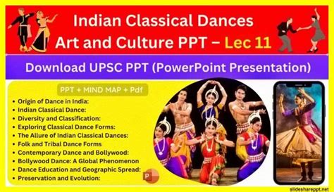 Indian Classical Dances Art And Culture UPSC PPT Slides