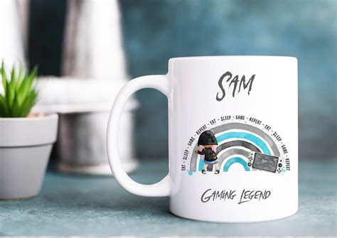 Personalised Gaming Mug Coffee Mug Tea Lover Gamer | Etsy