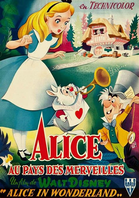 Vintage Blog: Walt Disney’s “Alice In Wonderland” (1951) - French Poster Lewis Carroll, Art ...