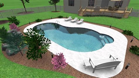 Design Ideas Kidney Shaped Swimming Pool - YouTube