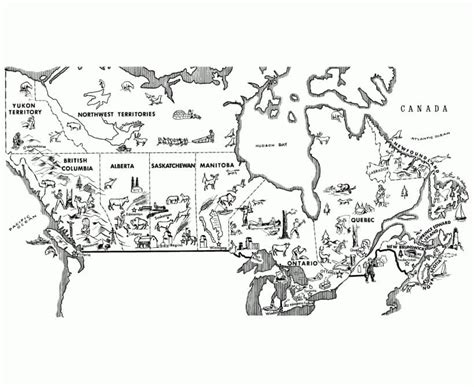 Canada Map Coloring Sheet