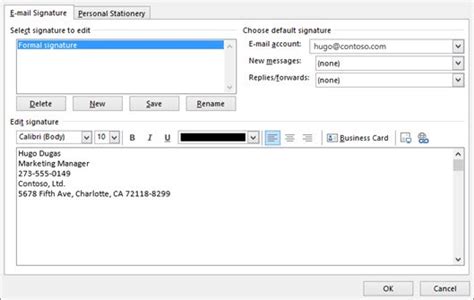 How to Setup an Automatic Email Signature in Microsoft Outlook