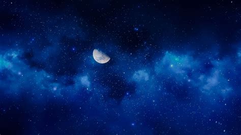 Moon Starry Sky 4K | Moon and stars wallpaper, Nebula wallpaper, Star wallpaper