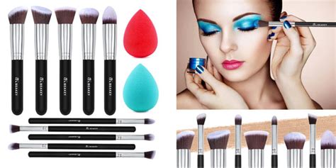 Chollazo Set de 10 Brochas de maquillaje + 2 esponjas Beakey por sólo 7 ...