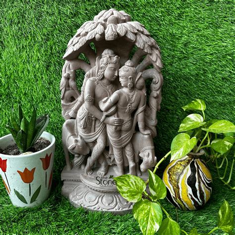 Radha Krishna Decor Online 15": Buy Best Idol - The Stone Studio