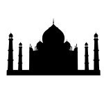 Taj Mahal Silhouette Clipart Free Stock Photo - Public Domain Pictures