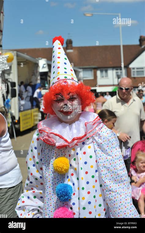 Clown at carnival Stock Photo - Alamy