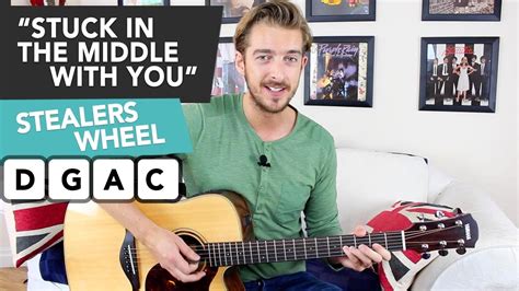 "STUCK IN THE MIDDLE WITH YOU" Guitar lesson tutorial (Stealers Wheel ...