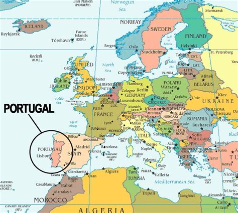 PORTUGAL | Portugal map, Map of spain, Europe map