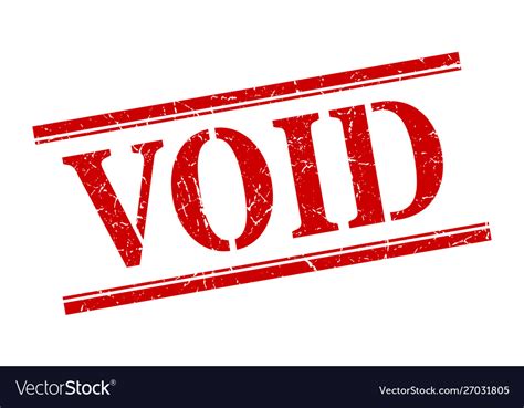 Void stamp square grunge sign Royalty Free Vector Image