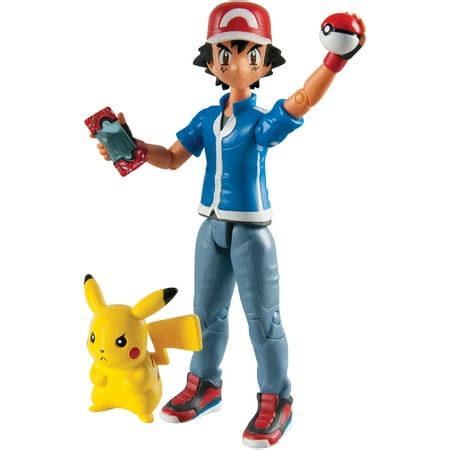 TOMY Pokemon Action Figures Ash and Pikachu - Walmart.com