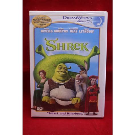 Shrek 2003 Dreamworks Animation Single Disc DVD Movie 678149069921 on ...