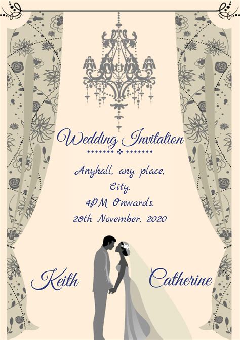 Christian Wedding Invitation Card