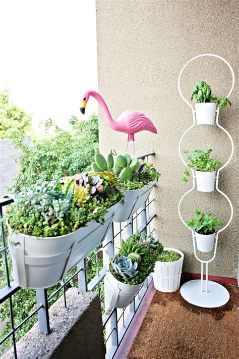 Balcony Succulent Garden Planters - window box style planters from IKEA | Garden, Balcony and ...
