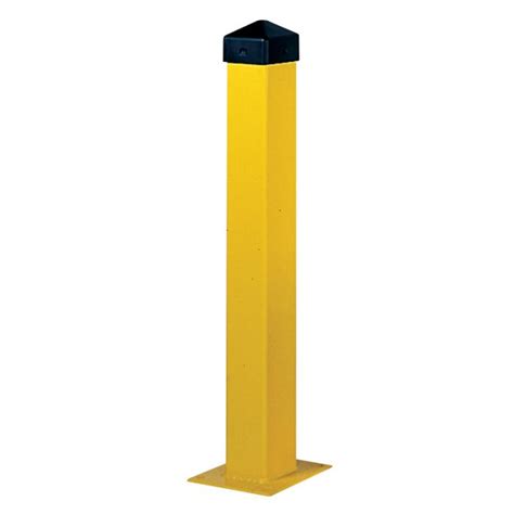 5" Square Steel Bollard Post with Cap