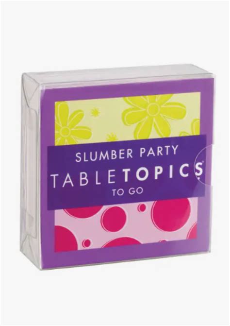 Table Topics To Go - Slumber Party – Lucky Penny