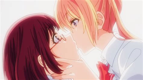 Her First Kiss with a Girl... 💕 Yuri Anime Scene ! - YouTube