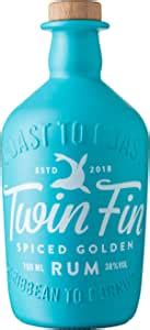 Twin Fin Spiced Golden Rum | Caribbean Rum Spiced in Cornwall | Smooth ...