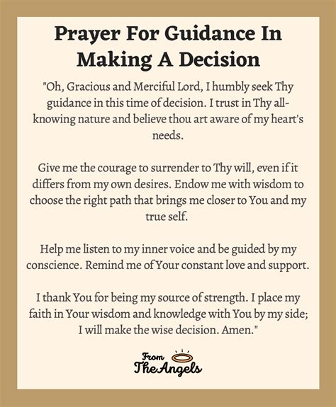 6 Prayers For Guidance In Making A Decision: Wise And Right