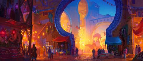 Marketplace by CATHLEEN MCALLISTER | Concept art, Environment concept ...