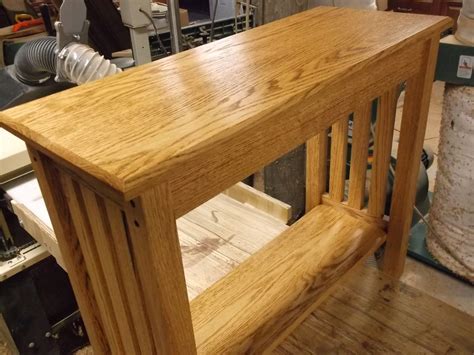 Custom Mission Style Oak Sofa Table by Db Custom Wood Shop | CustomMade.com