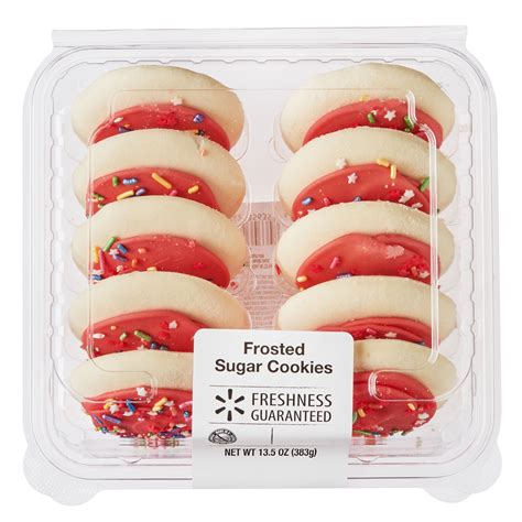 Freshness Guaranteed Frosted Sugar Cookies, 13.5 oz, 10 Count - Walmart.com