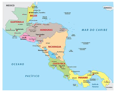 Detailed Clear Large Political Map Of Central America Ezilon Maps | Images and Photos finder