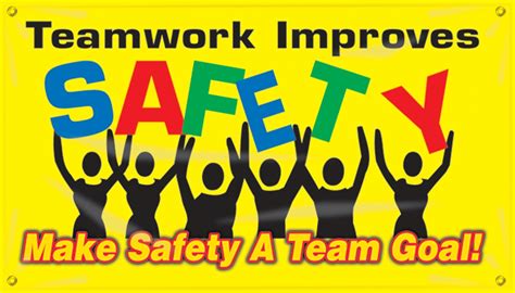 Teamwork Improves Safety Safety Banners MBR424