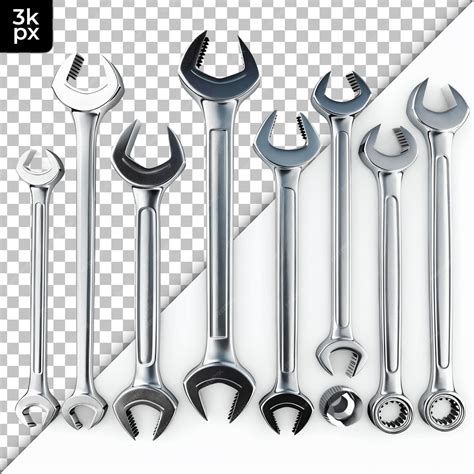 Premium PSD | Wrenching tools isolated on transparent background