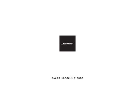 Bose Bass Module 500 Setup Guide | How to Connect and Configure