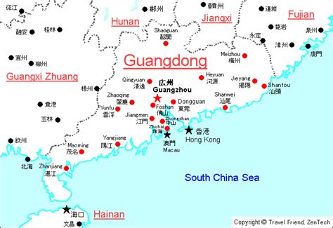 Dongguan Guangdong China Map