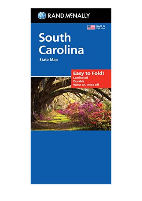 KINDLE Rand McNally Easy To Fold South Carolina State Laminated Map - Rand McNally Easy To Fold ...