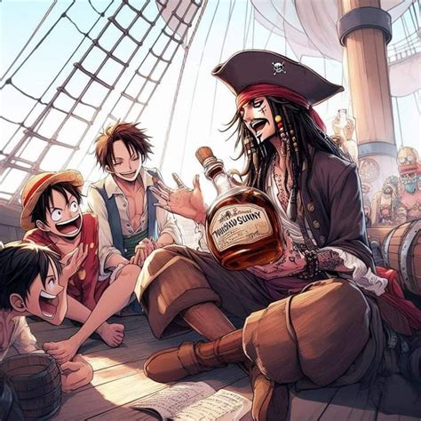 One Piece x Jack Sparrow | Personagens de anime, Filmes de artes marciais, Anime