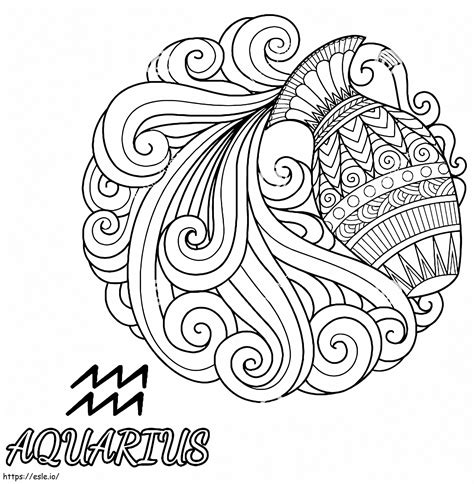Aquarius 24 coloring page