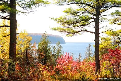 Framed Photo Print of ELLISON BAY DOOR COUNTY WISCONSIN FALL COLORS Print Picture Image Fine Art ...