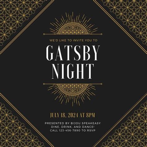 Untitled Design | Gatsby invitations, Great gatsby invitation, Vintage ...