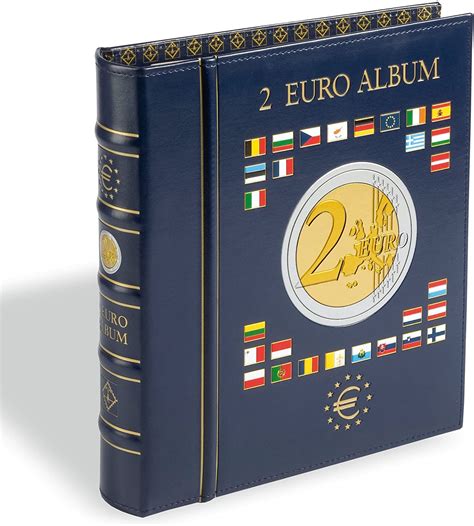 VISTA Coin Album for 2-Euro coins (4 neutral sheets), incl. slipcase ...