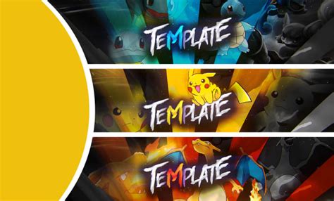 Design a pokemon banner or header, mascot banner by Extra_banner | Fiverr