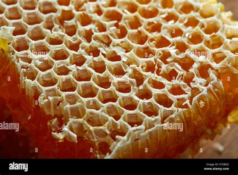 Honey honeycomb detail macro texture Stock Photo - Alamy