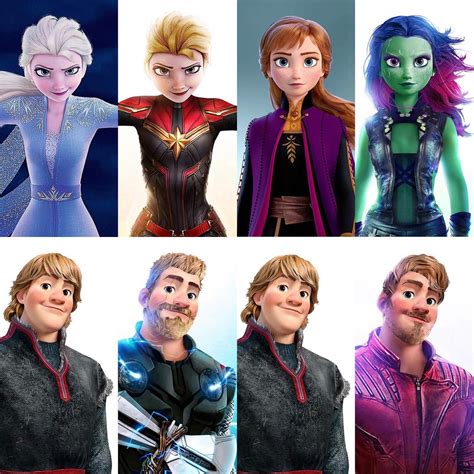 Frozen Characters as Marvel Characters. By @Samuel-Cheve : r/marvelstudios