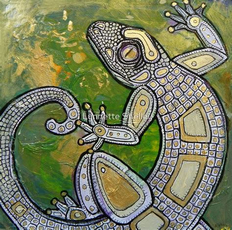 "Dancing Gecko" by Lynnette Shelley | Redbubble