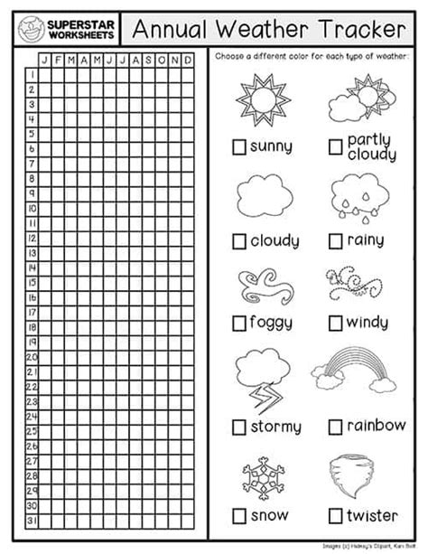 Weather Printables - Superstar Worksheets