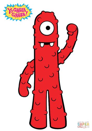 Yo Gabba Gabba! Muno Colorïng Page | Free Prïntable - Yo Gabba Gabba Fan Art (43992382) - Fanpop