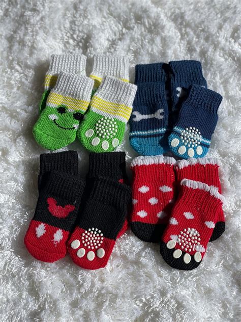 Winter Warm Pet Dog Cat Socks Antislip Socks for Dogs and Cats Socks ...