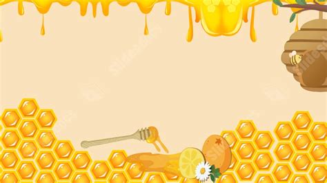 Yellow Health Bee Wild Honey Powerpoint Background For Free Download ...