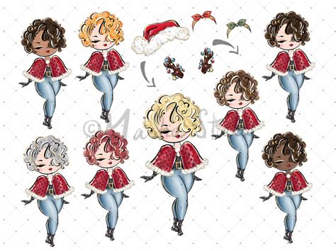 Christmas Characters Clipart By MASHA STUDIO | TheHungryJPEG