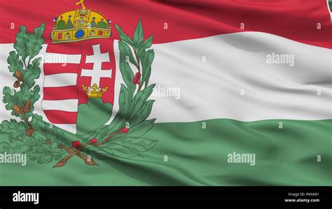 Hungary 1939 1945 War Flag, Closeup View, 3D Rendering Stock Photo - Alamy