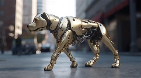 Premium AI Image | A robot dog with a head that says'robot dog