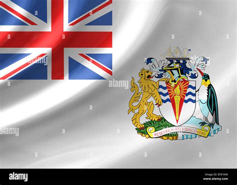 British Antarctic Territory flag Stock Photo - Alamy