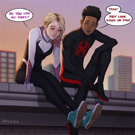 Pin by 𝐒𝐰𝐨𝐫𝐝 on comics | Spiderman and spider gwen, Spiderman, Miles spiderman